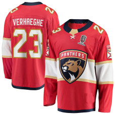 Youth Florida Panthers #23 Carter Verhaeghe Home Breakaway Red Jersey