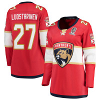 Florida Panthers #27 Eetu Luostarinen Women's Home 2024 Stanley Cup Champions Breakaway Red Jersey