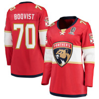 Florida Panthers #70 Jesper Boqvist Women's Home 2024 Stanley Cup Champions Breakaway Red Jersey