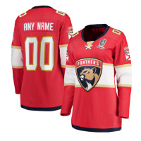 Florida Panthers Customized Women's Home 2024 Stanley Cup Champions Breakaway Red Jersey