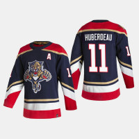 Men's Florida Panthers Jonathan Huberdeau #11 2021 Season Reverse Retro Authentic Special Edition Navy Jersey