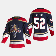 Men's Florida Panthers MacKenzie Weegar #52 2021 Season Reverse Retro Authentic Special Edition Navy Jersey