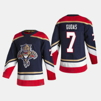 Men's Florida Panthers Radko Gudas #7 2021 Season Reverse Retro Authentic Special Edition Navy Jersey
