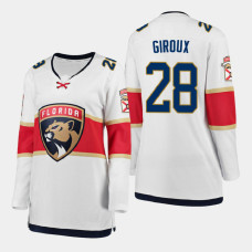 Women Florida Panthers Claude Giroux #28 Away Player White Jersey