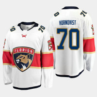 Men's Florida Panthers Patric Hornqvist #70 Away 2020-21 Breakaway Player White Jersey