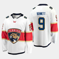 Men's Florida Panthers Sam Bennett #9 Away 2021 White Jersey