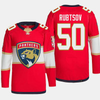 Men Florida Panthers German Rubtsov #50 Home Authentic Primegreen Red Jersey