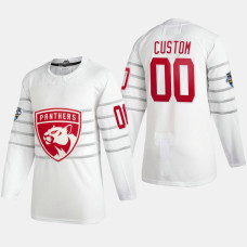 Men's Florida Panthers Customized #00 2020 All-Star Game White Authentic Jersey