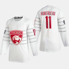 Men's Florida Panthers Jonathan Huberdeau #11 2020 All-Star Game White Authentic Jersey