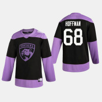 Panthers Mike Hoffman #68 Hockey Fights Cancer Practice Black Jersey