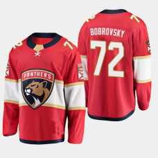 Men's Florida Panthers Sergei Bobrovsky #72 Red Home Breakaway Player Jersey