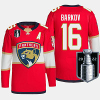 Florida Panthers Aleksander Barkov 2022 Stanley Cup Playoffs Red Jersey Authentic Pro #16