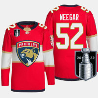 Florida Panthers MacKenzie Weegar 2022 Stanley Cup Playoffs Red Jersey Authentic Pro #52