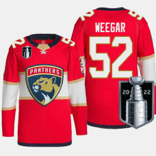 Florida Panthers MacKenzie Weegar 2022 Stanley Cup Playoffs Red Jersey Authentic Pro #52