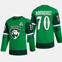 Florida Panthers St. Patricks Day Patric Hornqvist Green Warm-Up Jersey