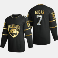 Men Florida Panthers Radko Gudas #7 2020-21 Authentic Golden Limited Edition Jersey - Black