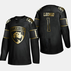 Florida Panthers Roberto Luongo #1 Authentic 2019 Golden Edition Black Player Jersey - Men's