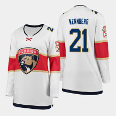 Women's Florida Panthers Alexander Wennberg #21 2020-21 Away Breakaway Player White Jersey