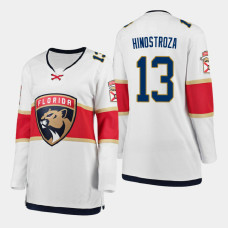Women's Florida Panthers Vinnie Hinostroza #13 2020-21 Away Breakaway Player White Jersey