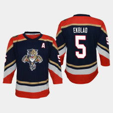 Youth Florida Panthers Aaron Ekblad #5 Reverse Retro Replica 2020-21 Jersey Navy