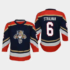 Youth Florida Panthers Anton Stralman #6 Reverse Retro Replica 2020-21 Jersey Navy