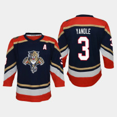 Youth Florida Panthers Keith Yandle #3 Reverse Retro Replica 2020-21 Jersey Navy