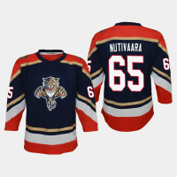 Youth Florida Panthers Markus Nutivaara #65 Reverse Retro Replica 2020-21 Jersey Navy