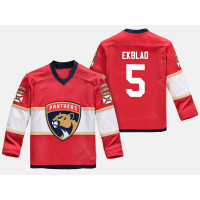 Youth Florida Panthers Aaron Ekblad #5 Replica Player Home Red Jersey