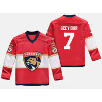 Youth Florida Panthers Colton Sceviour #7 Replica Player Home Red Jersey