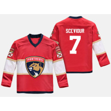 Youth Florida Panthers Colton Sceviour #7 Replica Player Home Red Jersey