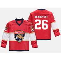 Youth Florida Panthers Retired David Nemirovsky #26 Replica Player Home Red Jersey