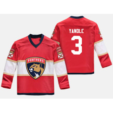 Youth Florida Panthers Keith Yandle #3 Replica Player Home Red Jersey